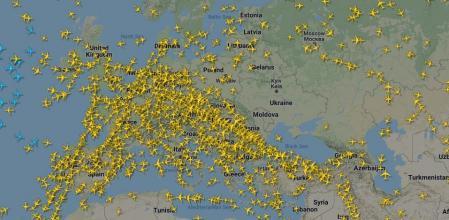 mapa aereo ucrania